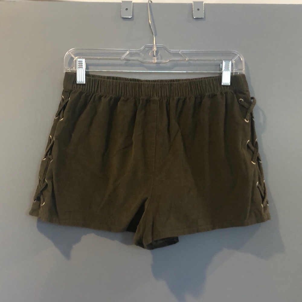 Olive green shorts